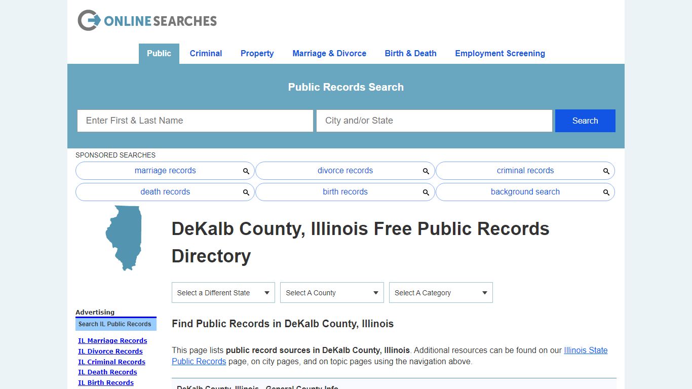 DeKalb County, Illinois Public Records Directory